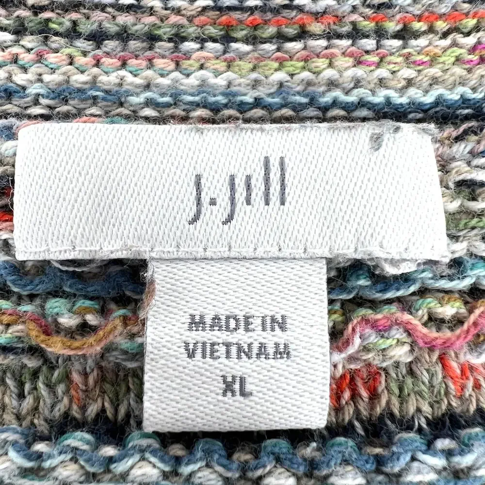 J. Jill Mineral Multi-Colored Lightweight Tunic Sweater Size XL